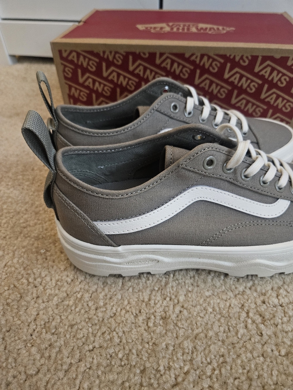 Vans Wafflecup Overland Trek Canvas Sneakers Women's 9 Men's 7.5 Gray/Olive New - Picture 6 of 13